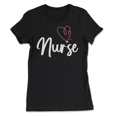 Nurse RN Heart Stethoscope Student Nurse Practitioner product - Women's Tee - Black