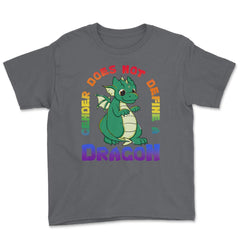 Gay Pride Kawaii Dragon Gender Equality Funny Gift product Youth Tee - Smoke Grey