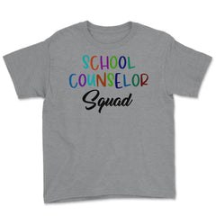 Funny School Counselor Squad Colorful Coworker Counselors design - Grey Heather