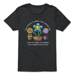Don’t Forget To Drink Water & Get Sun Hilarious Plant Meme product - Premium Youth Tee - Black